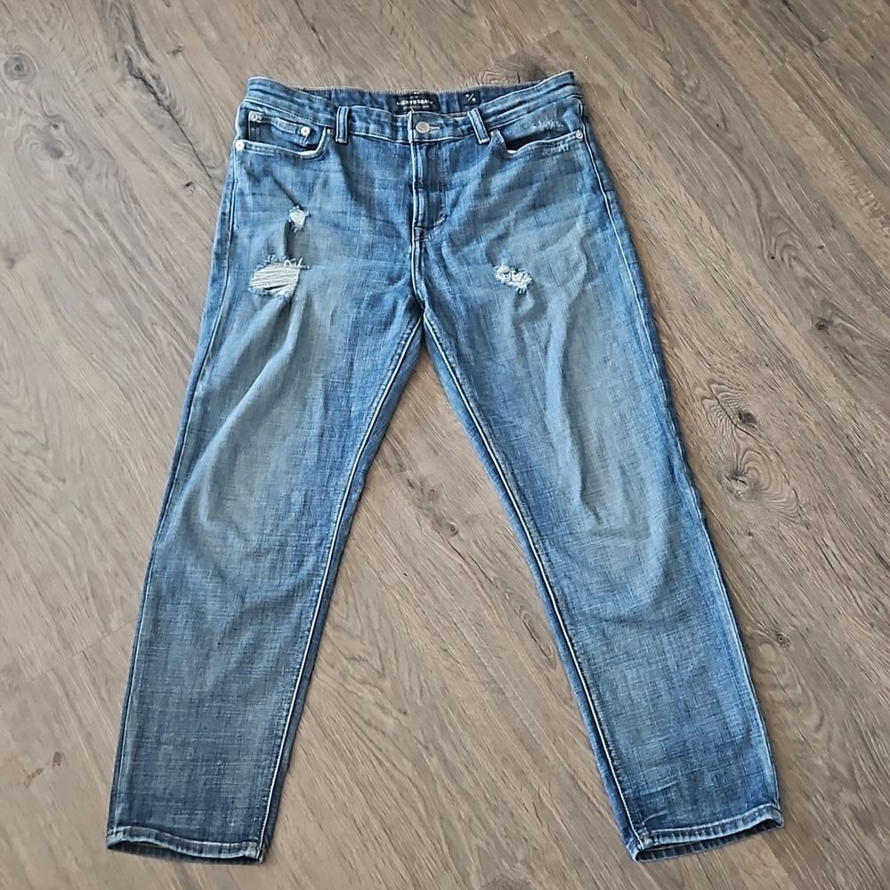 Lucky Brand Distressed Light Blue Denim Jeans